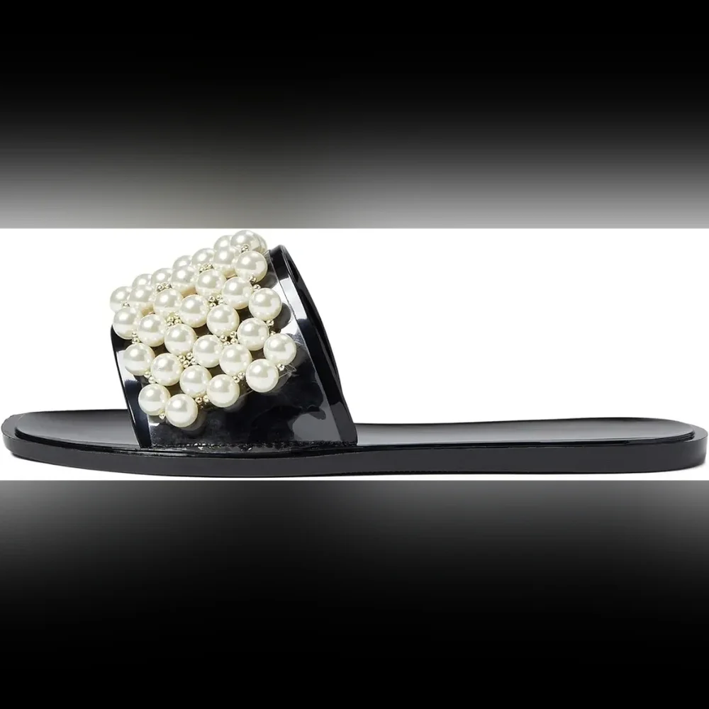 Chinese Laundry Women's Black Jelly Bryer Slide Sandal Size 7